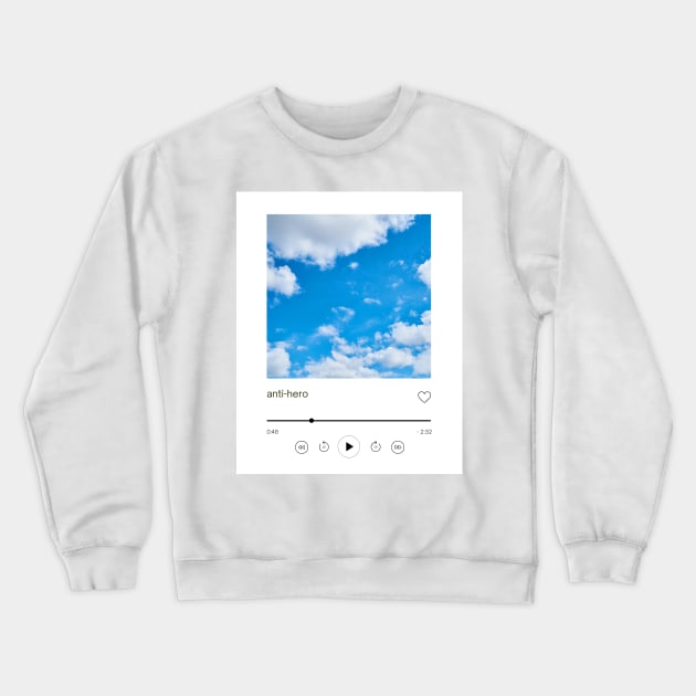 Anti-Hero Song Print - Taylor Swift Crewneck Sweatshirt by madiwestdal